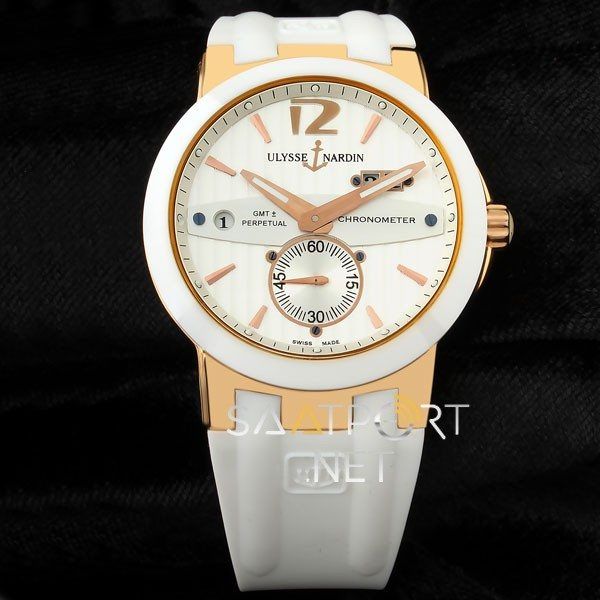 Ulysse Nardin Dual Time Gold Otomatik Beyaz