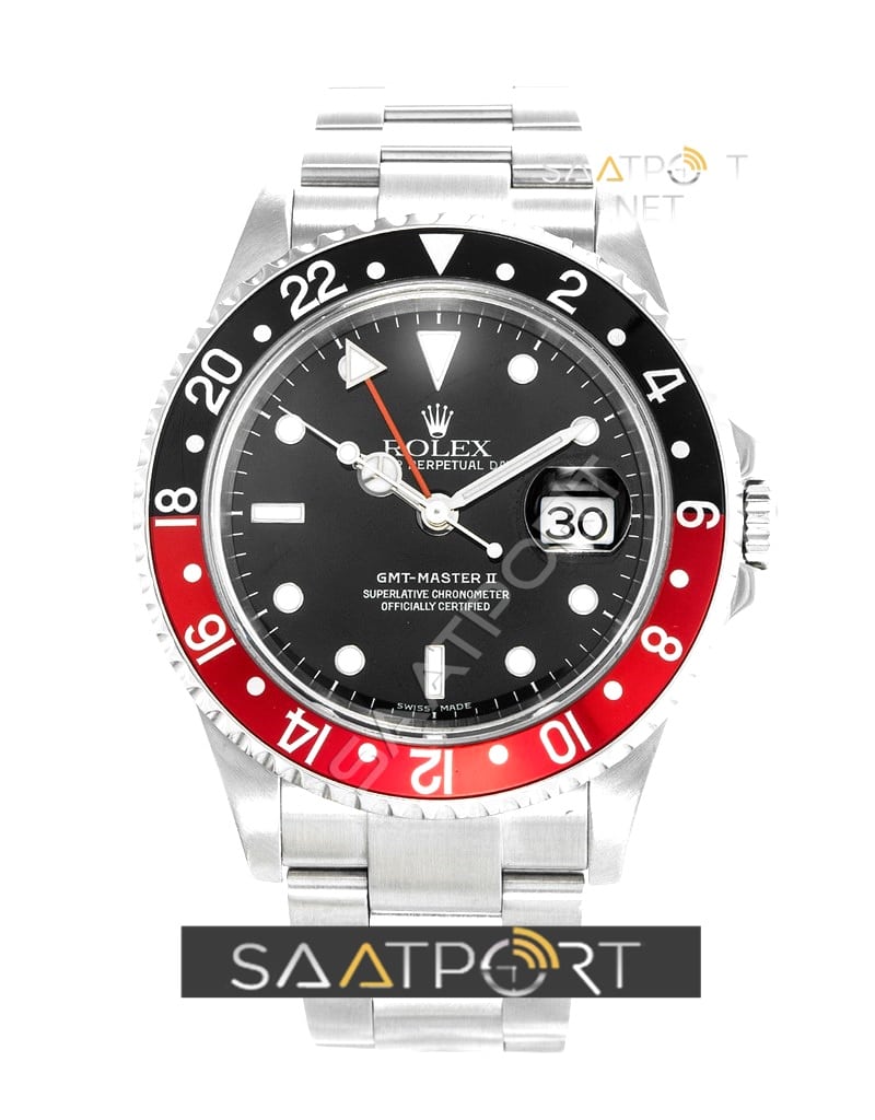 Rolex GMT-MASTER II 18K White Gold Red Blue Pepsi Bezel 3186 ETA