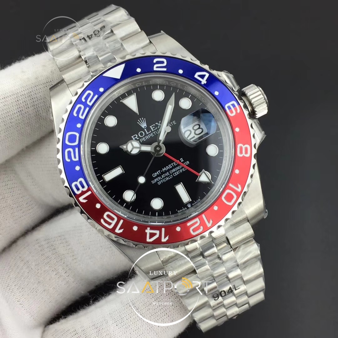 Rolex GMT-Master II 126710 GMF Black Dial 904L SS Case And Jubilee Bracelet 2836