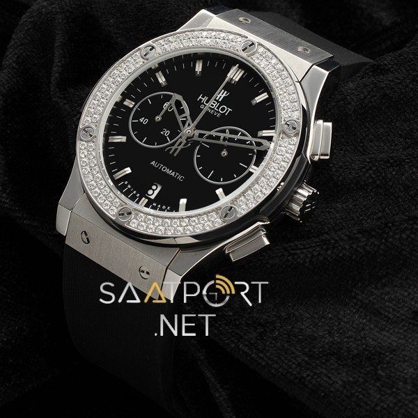 Hublot Fusion Baguette Diamond Unisex Silver