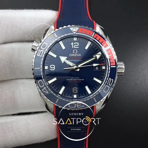 Omega Planet Ocean 43.5mm Pyeongchang 2018 VSF Best Edition Blue Dial on Blue  Strap A8900 Super Clone