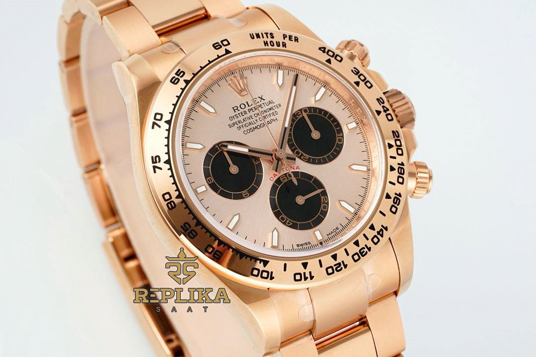 Rolex Daytona 126505 Pembe Kadran Rose 904L Çelik 4131 Super Clone ETA