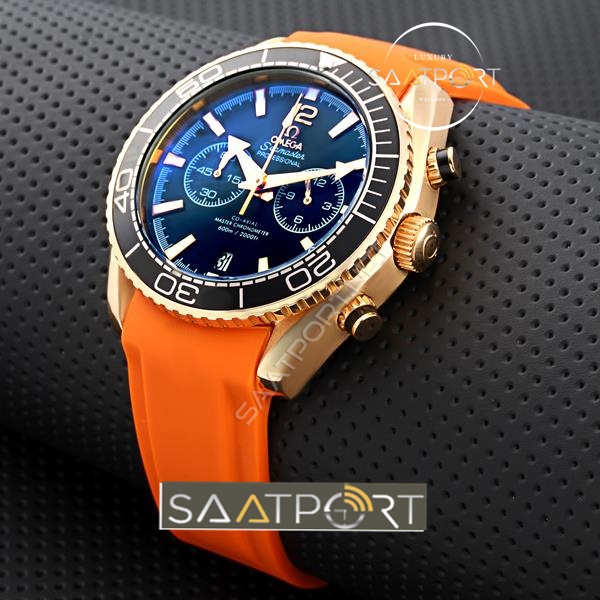 Omega Seamaster Turuncu Pilli Cronometreli Gold