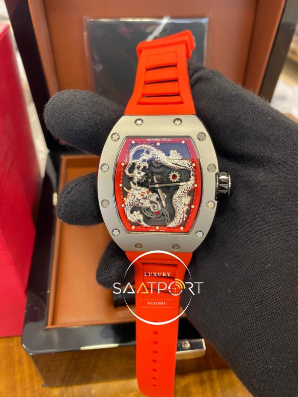 Richard Mille Replika Saat RM57-01 Jackie Chan Çelik Mat Kasa