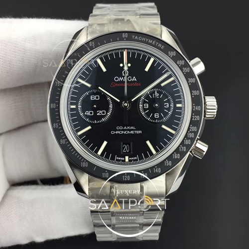 Omega Speedmaster Moonwatch Co-Axial OMF Black Dial Orange Logo A9300  V2