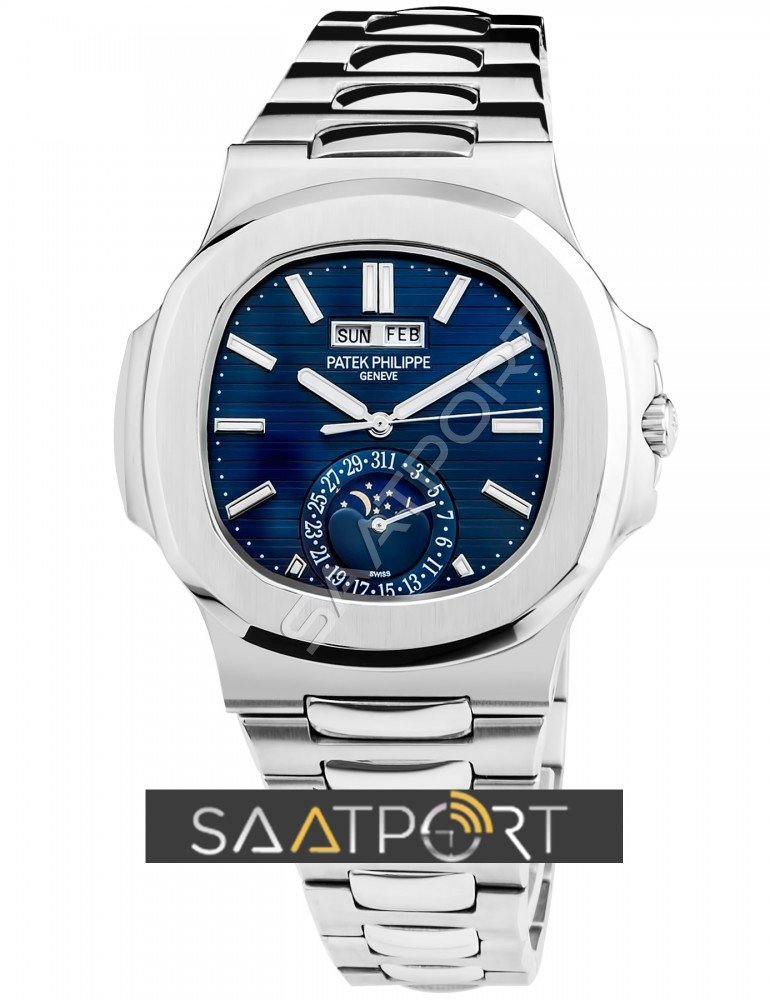 Patek Philippe Nautilus Annual Calendar Mavi Kadran