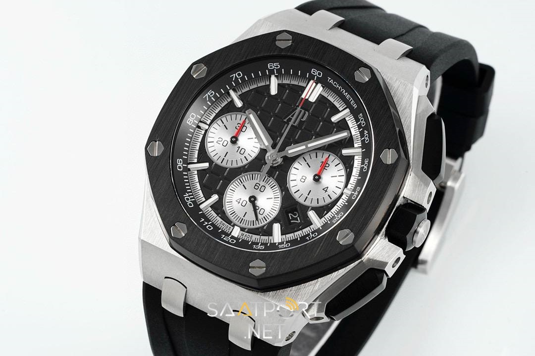 Audemars Piguet 26420 Royal Oak Offshore Siyah Kadran 44mm Super Clone ETA