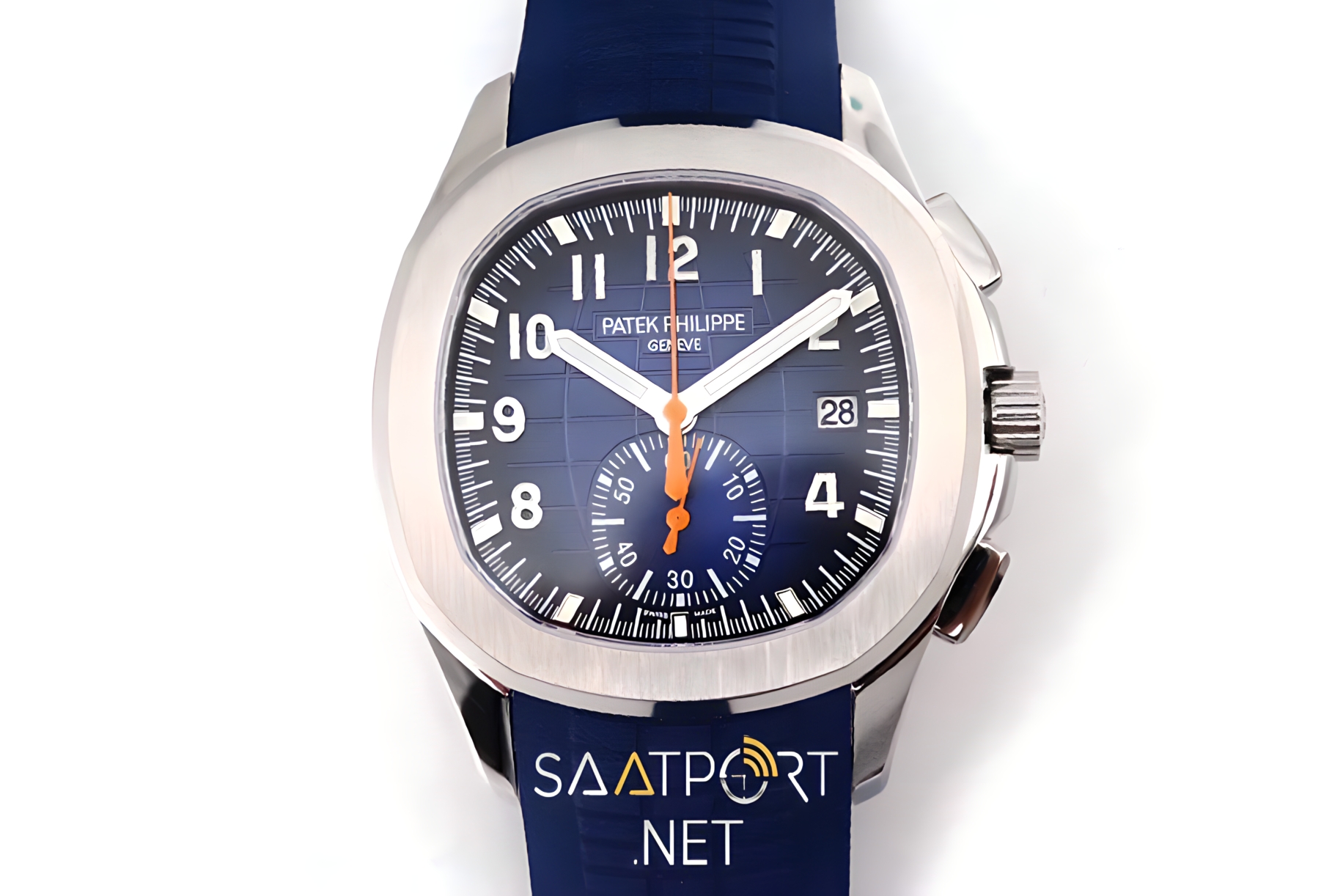 Patek Philippe Aquanaut Chronograph 5968A Mavi Silikon Kordon ETA