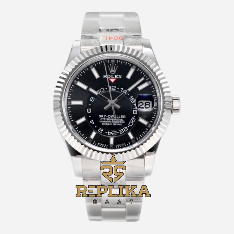 Rolex Sky-Dweller 326934 Siyah Kadran 42mm Super Clone ETA