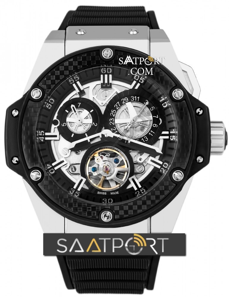 Hublot King Power Tourbillon Black Strap Black 44 mm