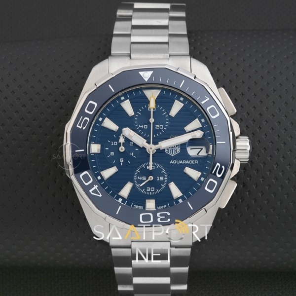 TAG Heuer Aquaracer Calibre Pilli Cronolu Mavi Kadran