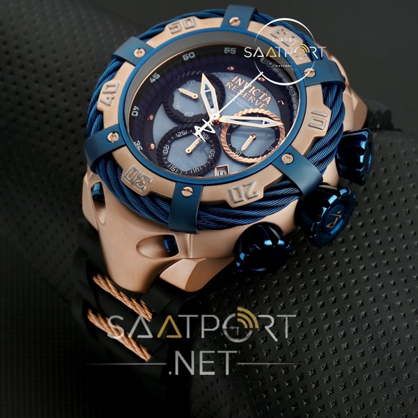 Reserve Bolt Chronograph rose silikon kordon replika