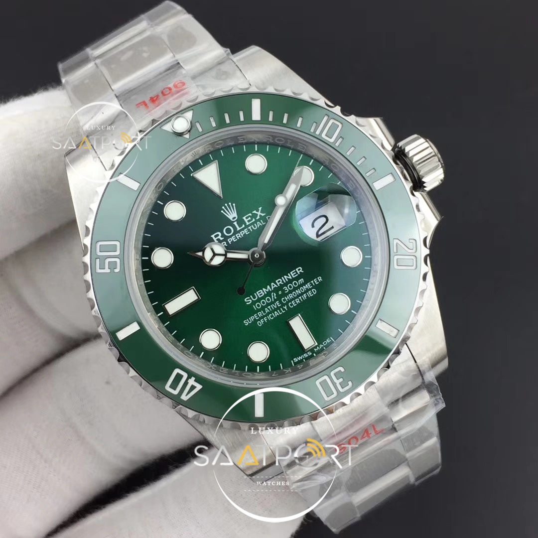 Rolex Submariner 116610 LV Green Ceramic Noob  904L SS Case  Super CLON 3135 V9