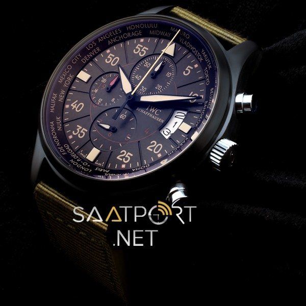 IWC Pilot Watch Worldtimer Yeşil Chronograph