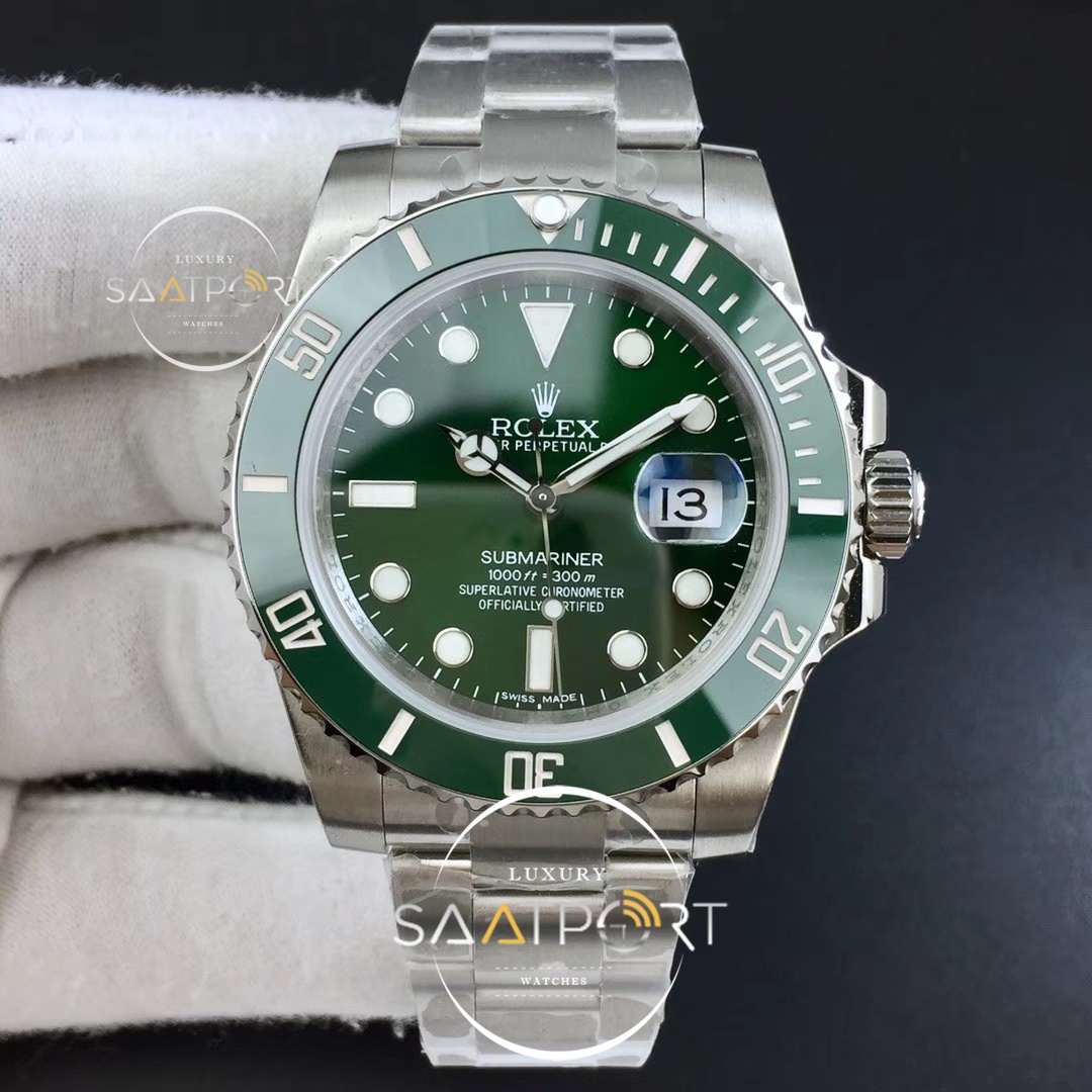 Rolex Submariner 116610 LV Green Ceramic DJF 11 Best Edition on SS Bracelet DJ3135