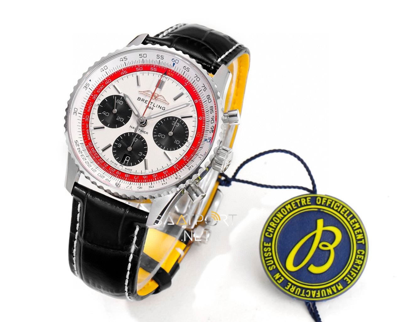 Breitling Navitimer 1 B01 White Red Chronograph 41 Eta