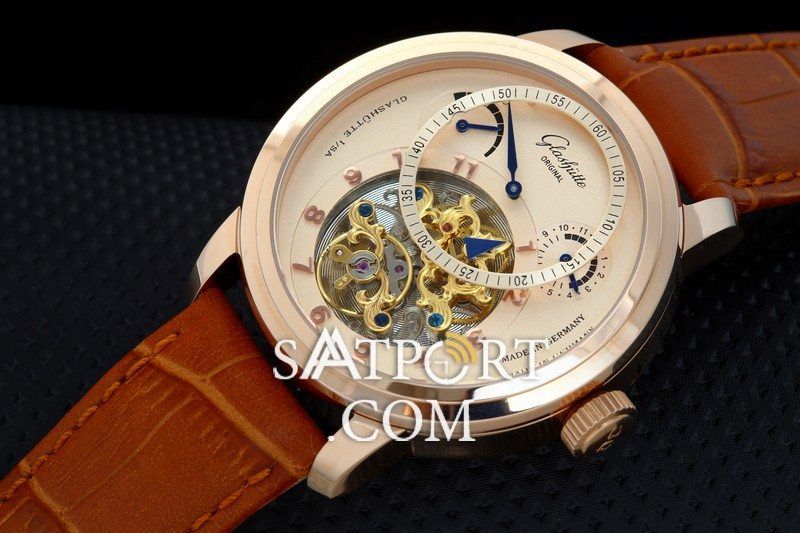 Glashutte Kahverengi Gold Otomatik II