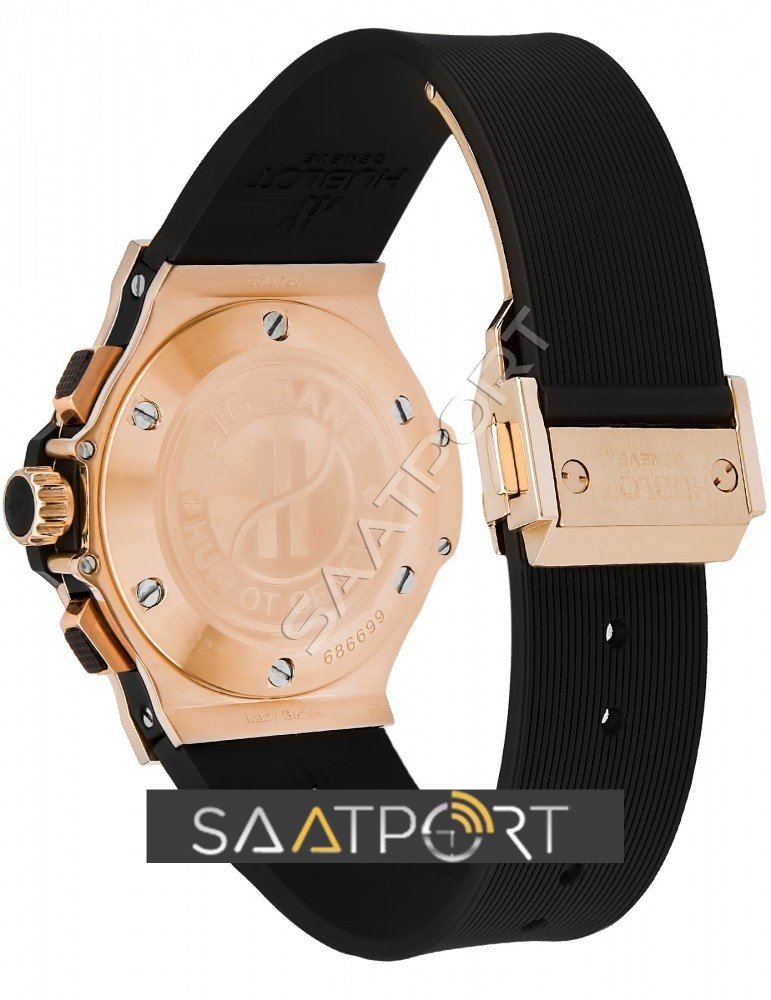 Hublot Big Bang Rose Gold Black Ceramic Bezel Black 42 mm