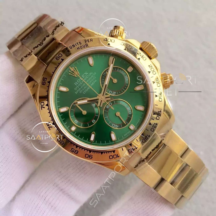 ROLEX Cosmograph Daytona Green Dial 18K