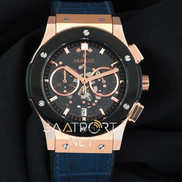 Hublot Vendome Skeleton Lacivert Kordon