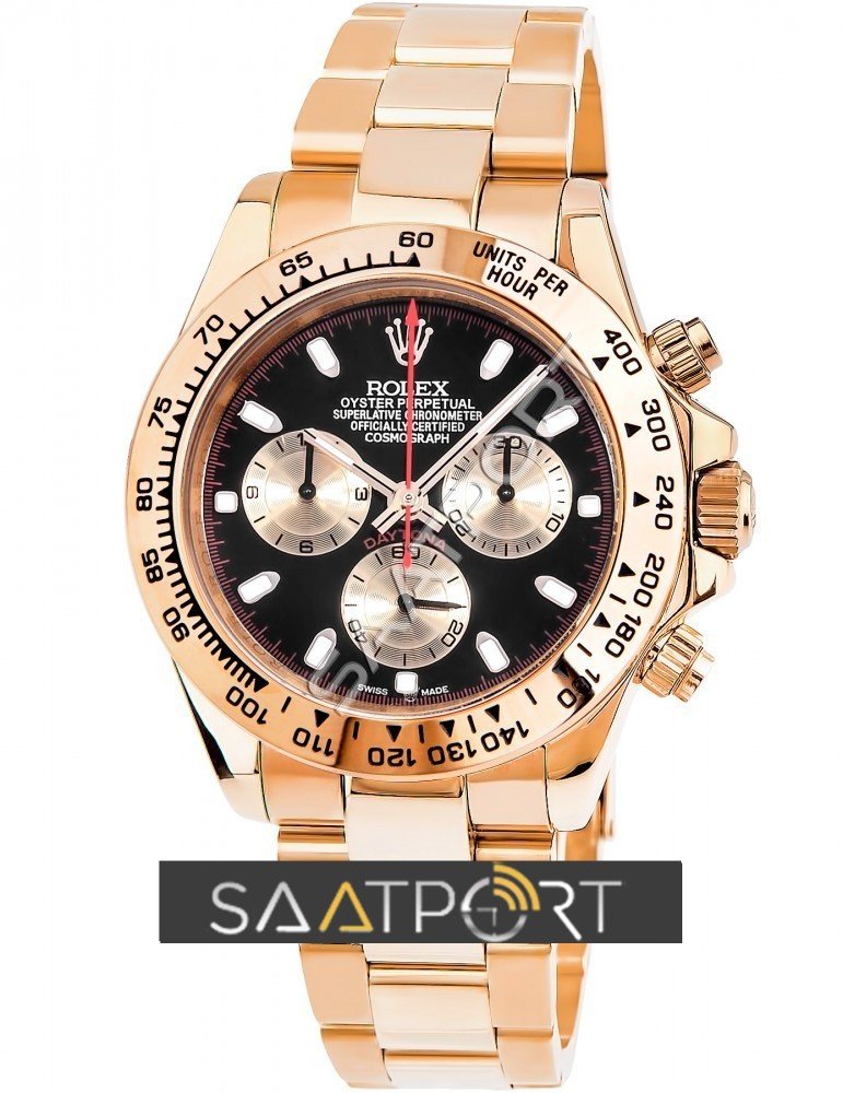 Rolex Daytona Rose Gold Eta 7750 Makina