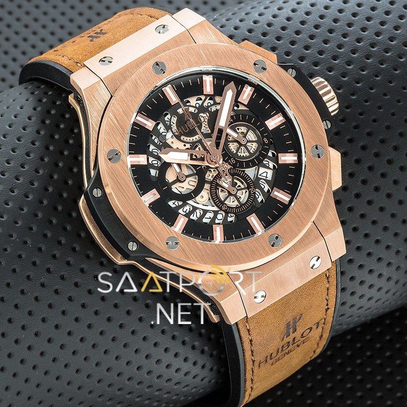 Hublot Aero Bang Rose Skeleton