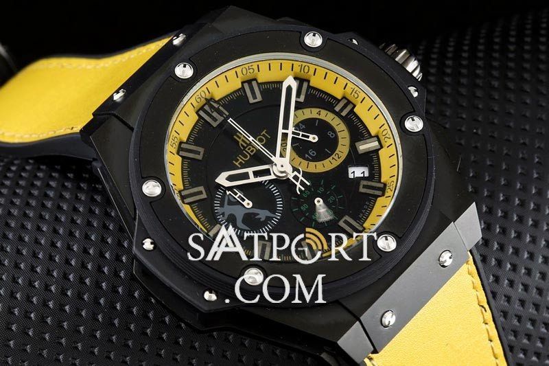 Hublot King Power Sarı Kordon