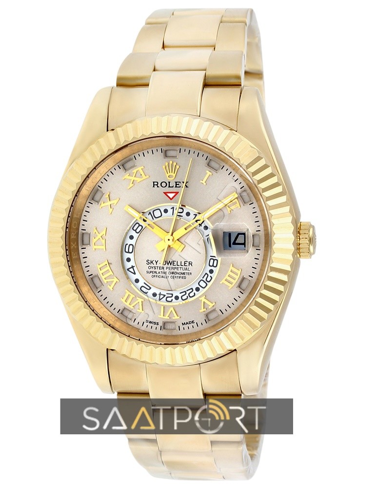 Rolex Sky Dweller 326938 Silver Dial Yellow Gold 316L Oyster