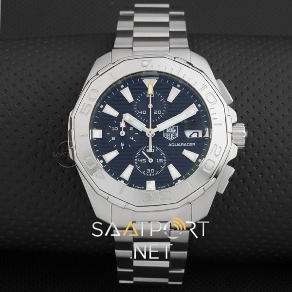 TAG Heuer Aquaracer Calibre Kronometre 43 mm Gümüş Bezel