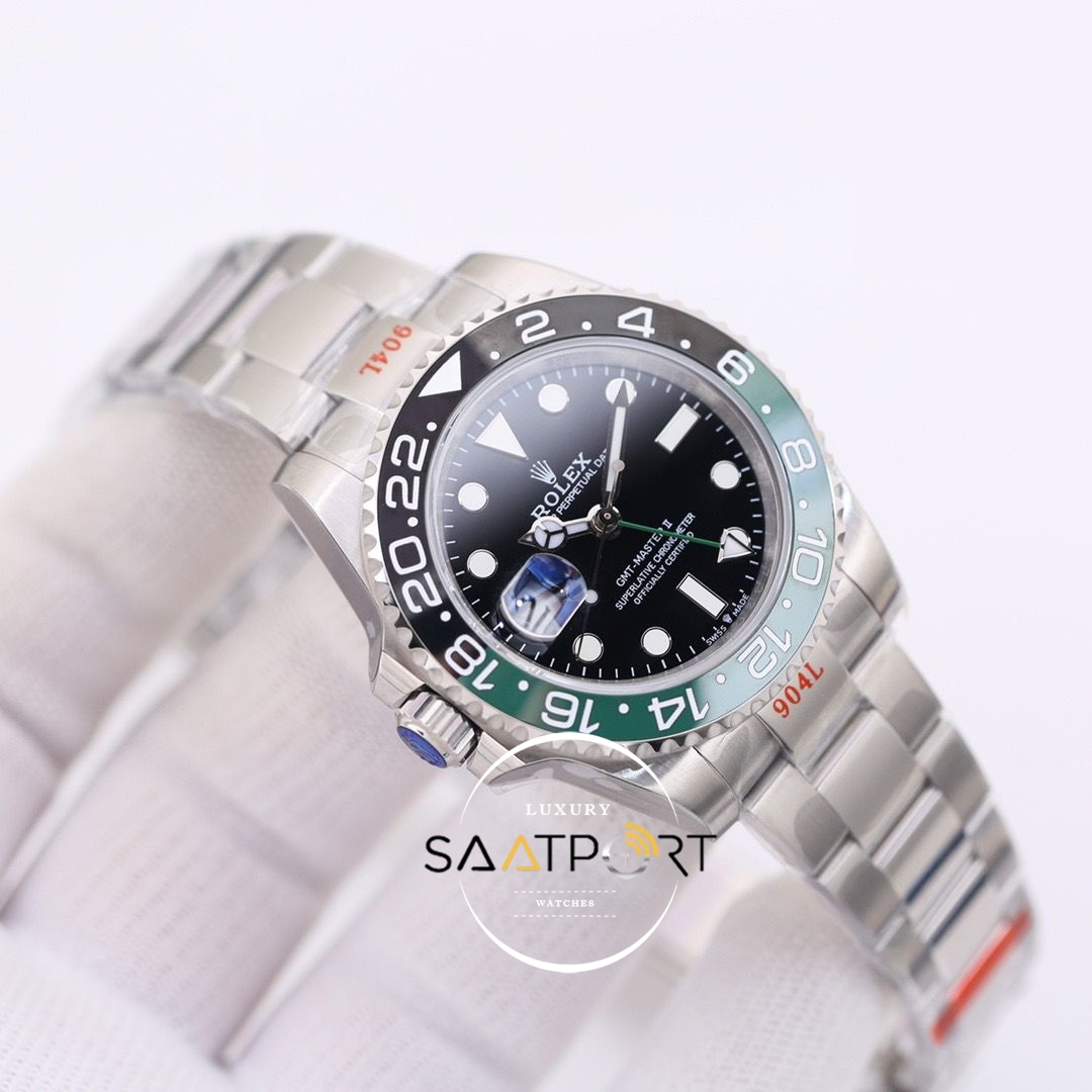 Rolex Sprite GMT Master 2 Oyster 904L Çelik 126720VTNR Soldan Kurmalı 3285 ETA