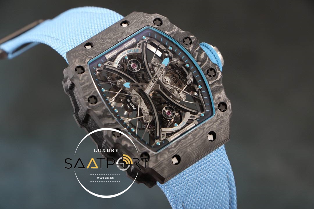 Richard Mille RM12-01 Blue Rafael Nadal Carbon Eta Saat Tourbillon