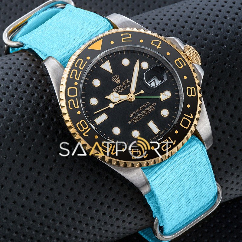 Rolex Submariner GMT Mavi Natoband Seramik Bezel