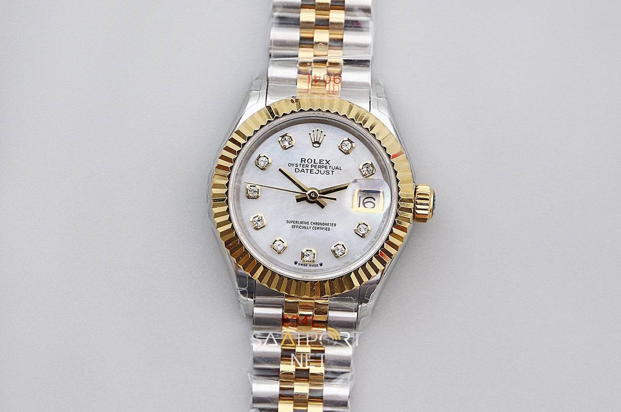 Rolex Lady Datejust 28mm Two Tone Sedefli Kadran Eta