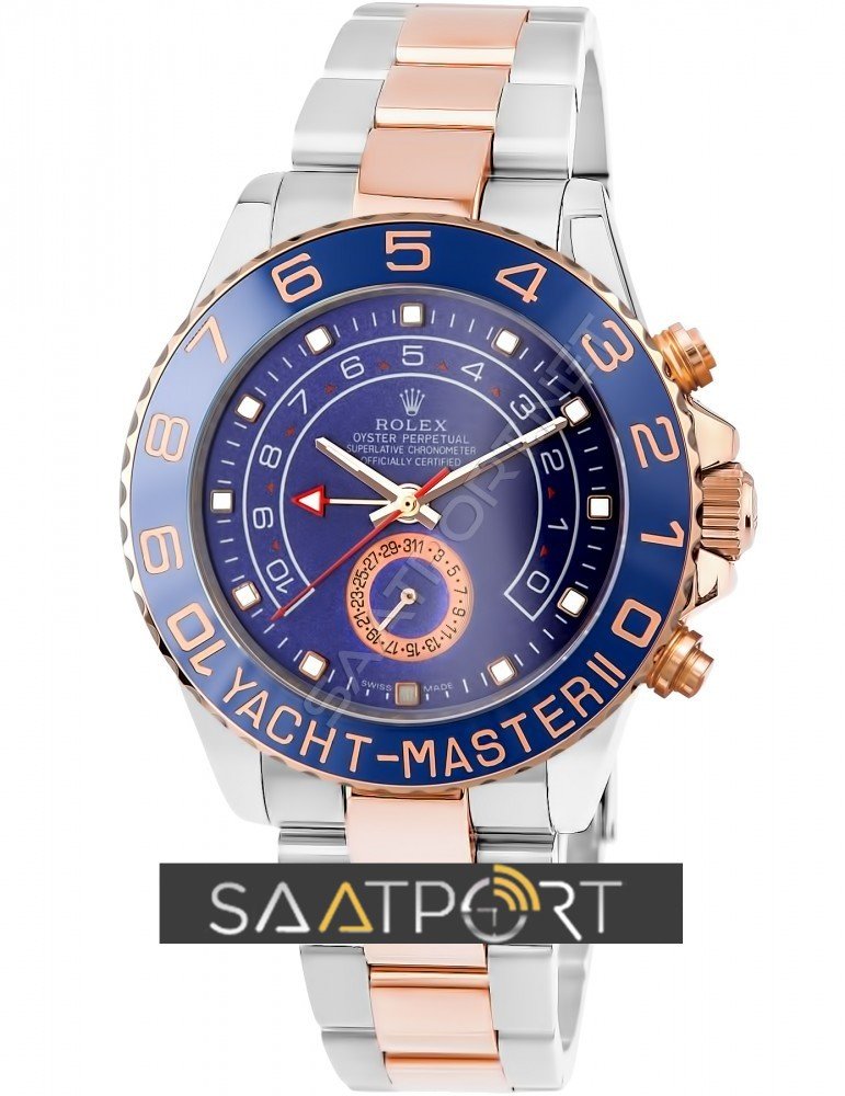 Rolex Yacht-Master II Two Tone Seramik Lacivert