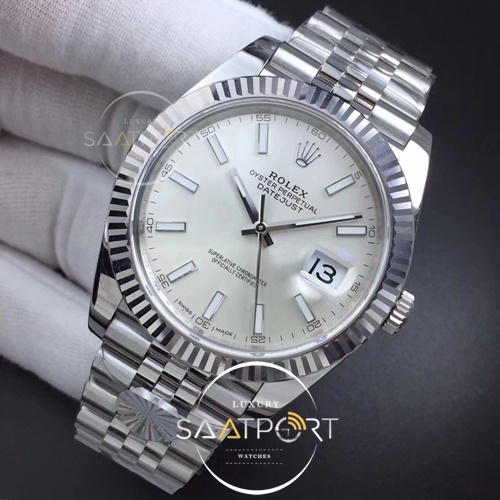 Rolex 126334 DateJust 41 ARF 1-1 Best Edition 904L Steel Silver Dial on Jubilee Bracelet Super Clone