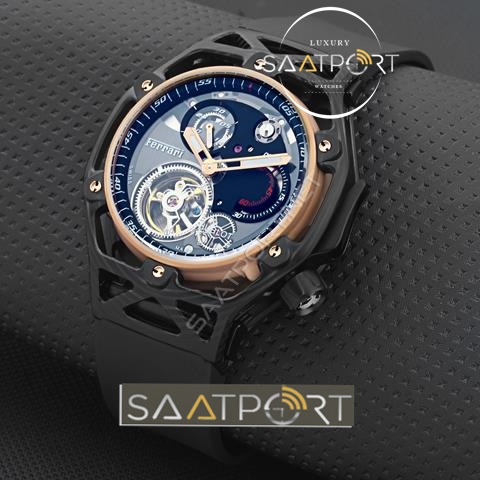 Hublot Ferrari Tourbillon kronograf Karbon