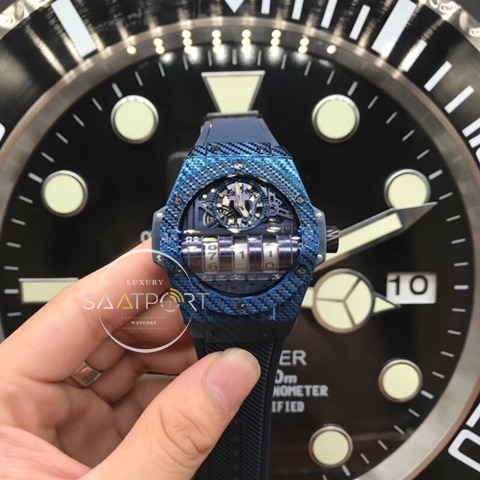 Hublot MP-11 Big Bang Mp11 Mavi Kasa Otomatik saatler