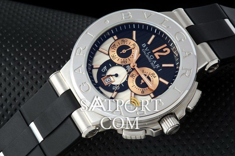 Bvlgari Diagono Calibro 303 Silver Chronograph