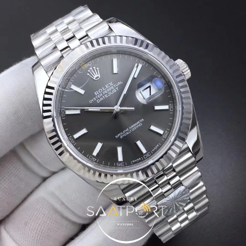 Rolex DateJust 41 126334 ARF 1-1 Best Edition 904L Steel Gray Dial on Jubilee Bracelet 3235