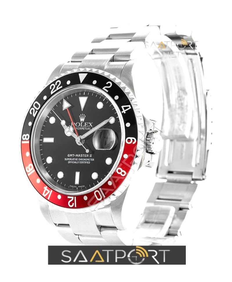 Rolex GMT-MASTER II 18K White Gold Red Blue Pepsi Bezel 3186 ETA