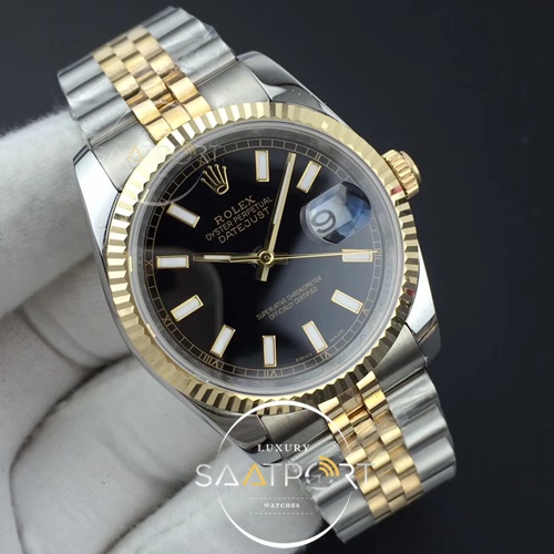 Rolex DateJust 36 mm 116234 GMF 1-1  Black Dial Eta Mekanizma Super Clon 3235