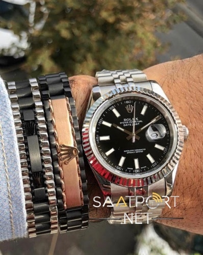 Rolex Silver Bileklik Modeli İnce İşçilik ve Saf Çelik