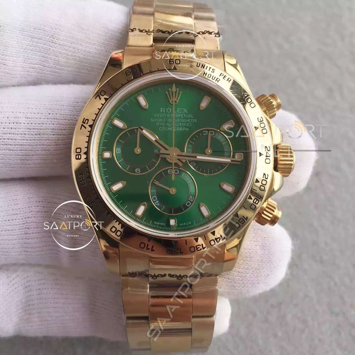 ROLEX Cosmograph Daytona Green Dial 18K