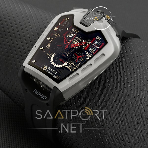 Hublot La Ferrari Cronometreli Gri kasa silikon kordon