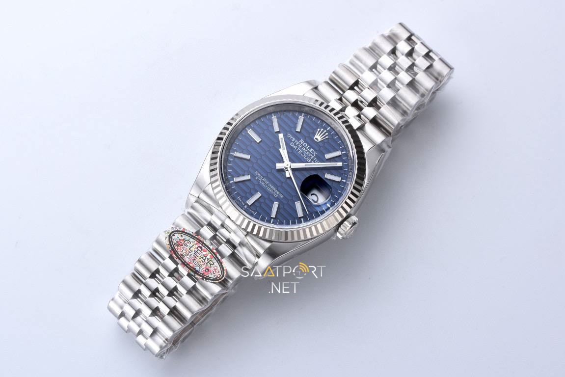 Rolex Datejust Motif Blue Clean DD3235 Super Clone Eta