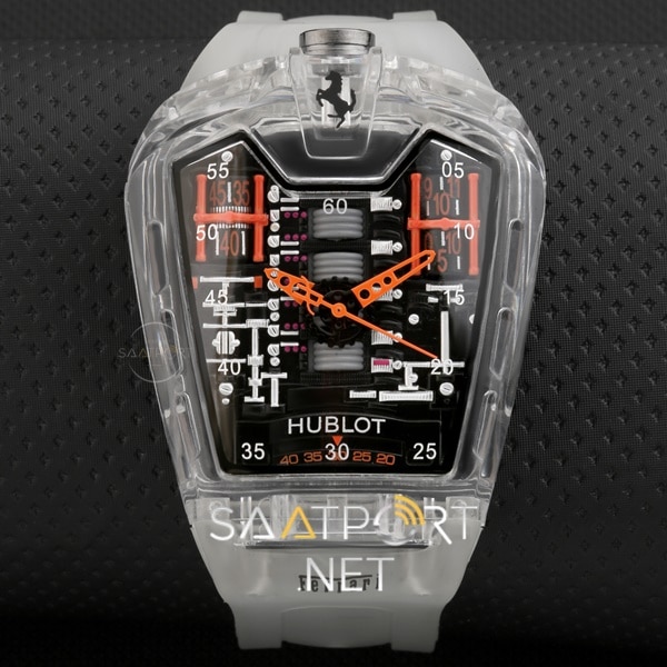 Hublot La ferrari Şeffaf Kasa Otomatik mekanizma