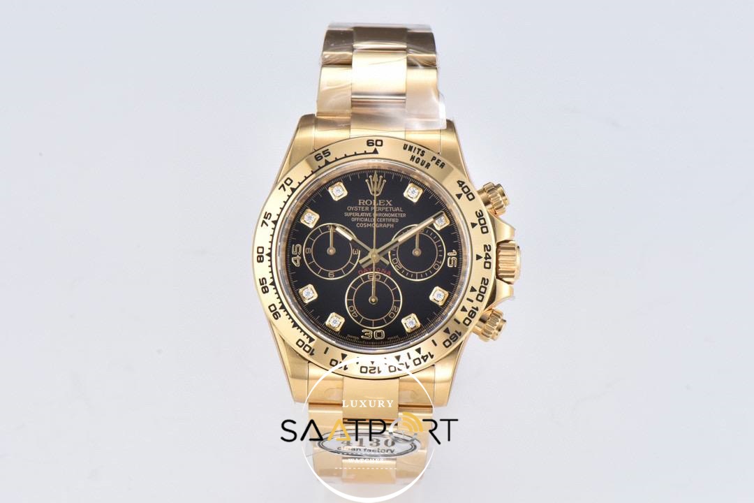 Rolex Daytona 116508 Clean Factory 40 mm Taşlı Kadran Super Clone ETA