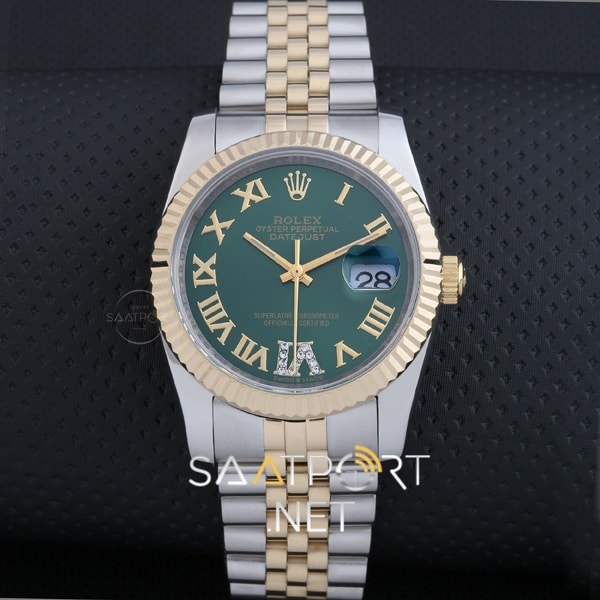 Rolex DateJust Yeşil Kadran Jübile Kordon 36 mm