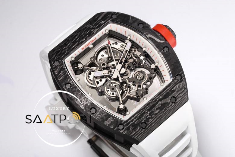 Richard Mille RM055 Skeleton Kadran Carbon Kasa