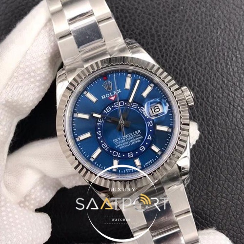 Rolex Sky-Dweller 326934 Mavi Kadran 42mm 1:1 Super Clone ETA